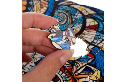 Drevené puzzle sova - 177 dielov - 38 x 21,5 cm