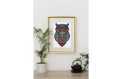 Drevené puzzle sova - 177 dielov - 38 x 21,5 cm