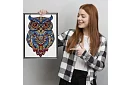 Drevené puzzle sova - 177 dielov - 38 x 21,5 cm
