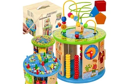 Drevená vzdelávacia hračka - mnoho funkcií a hier