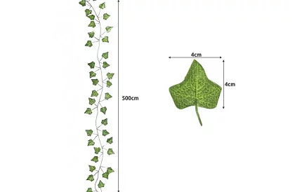 Umelý brečtan s LED osvetlením - dĺžka 25m