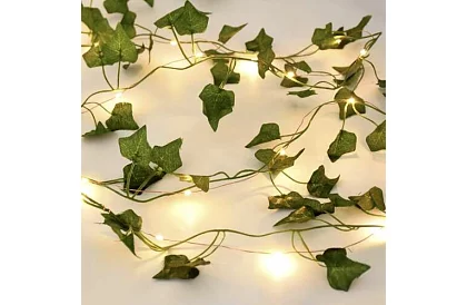 Umelý brečtan s LED osvetlením - dĺžka 25m