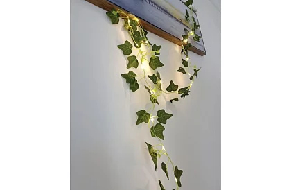 Umelý brečtan s LED osvetlením - dĺžka 25m