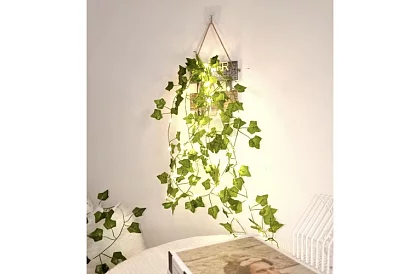 Umelý brečtan s LED osvetlením - dĺžka 25m