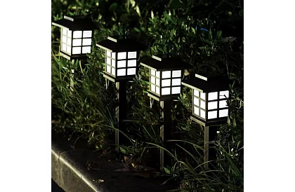 Solárne záhradné lampy – lampy 6 kusov v sade