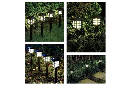 Solárne záhradné lampy – lampy 6 kusov v sade