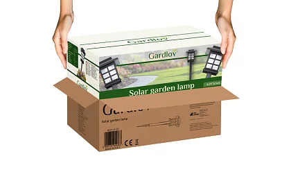 Solárne záhradné lampy – lampy 6 kusov v sade