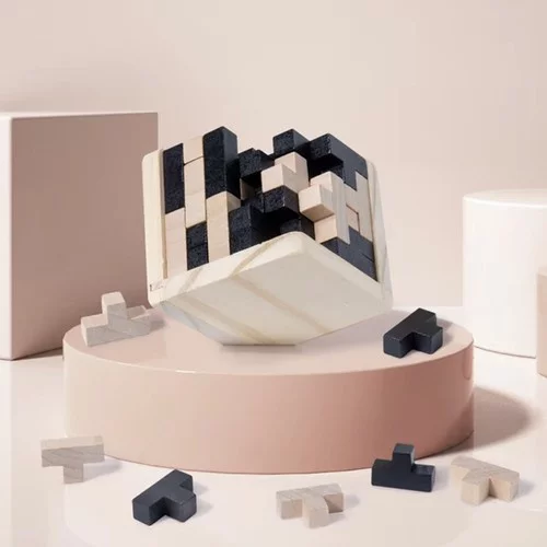 Drevená skladacia hádanka - Tetris