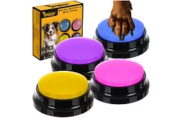 Nahrávacie hovoriace tlačidlá pre psa – komunikačný tréning doma