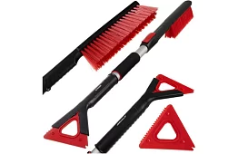 Teleskopická škrabka na ľad a kefa na sneh