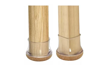 Ochranné návleky na stoličku proti poškriabaniu podlahy – 4 ks