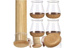 Ochranné návleky na stoličku proti poškriabaniu podlahy – 4 ks