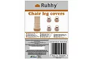 Ochranné návleky na stoličku proti poškriabaniu podlahy – 4 ks