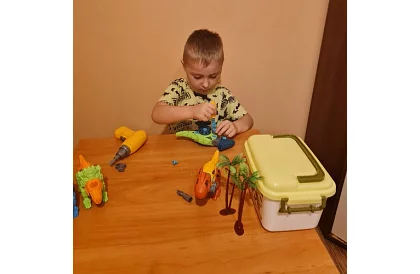 Šróbovacia stavebnica – dinosaury 4 v 1