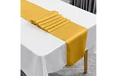 Zlatý saténový behúň – šerpa na stôl 900 × 36 cm