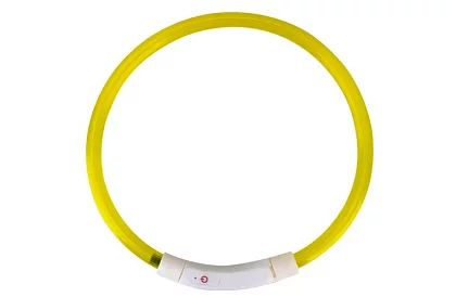 Svietiaci LED obojok s USB nabíjaním a nastaviteľnou dĺžkou