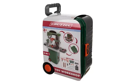 Detská dielňa stôl s náradím a kufríkom