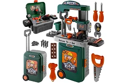 Detská dielňa stôl s náradím a kufríkom