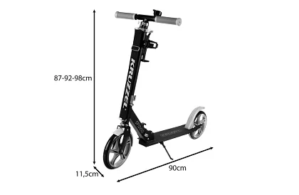 Skladacia kolobežka Spidoo pre deti - čierna