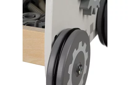 Detská dielňa s drevenými nástrojmi 3 v 1