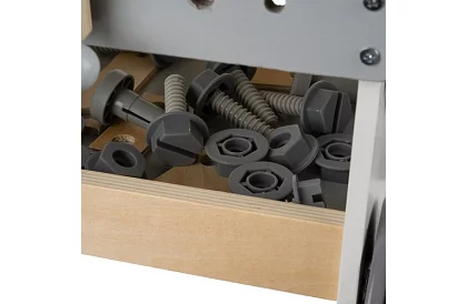 Detská dielňa s drevenými nástrojmi 3 v 1