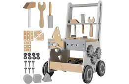 Detská dielňa s drevenými nástrojmi 3 v 1