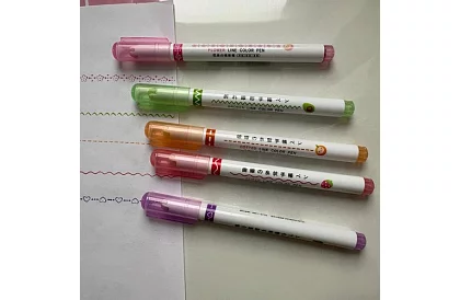 Dekoračné fixy na vytváranie vzorov - sada 6 ks