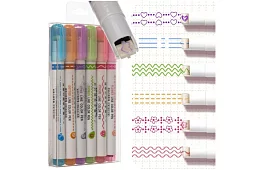 Dekoračné fixy na vytváranie vzorov - sada 6 ks