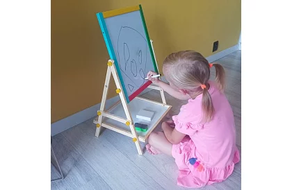 Obojstranná tabuľa – magnetická a kriedová