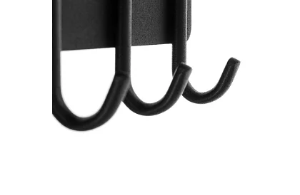 Nástenná magnetická polica s vešiakmi – 6 háčikov