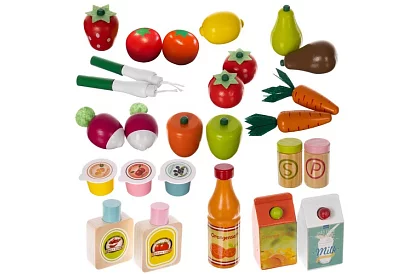 Drevený predajný stánok s príslušenstvom