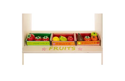 Drevený predajný stánok s príslušenstvom