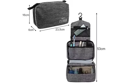 Kosmetická cestovná taška s háčikom