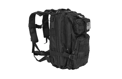 Vojenský čierny batoh 26 litrov