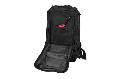 Vojenský čierny batoh 26 litrov