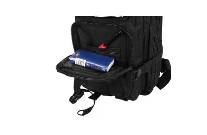 Vojenský čierny batoh 26 litrov