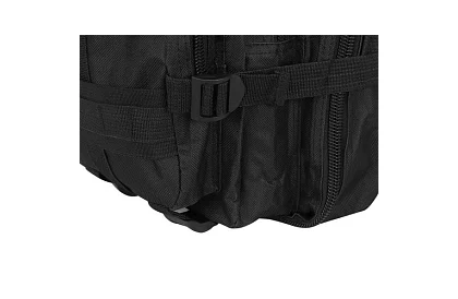 Vojenský čierny batoh 26 litrov