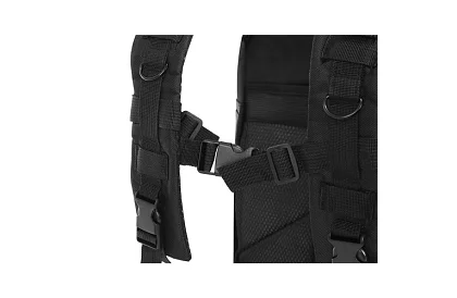 Vojenský čierny batoh 26 litrov