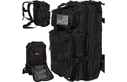 Vojenský čierny batoh 26 litrov