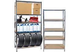 Skladový regál 5 políc 180x90x40 cm