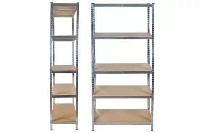 Skladový regál – 5 políc – 220 × 100 × 45 cm