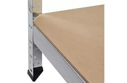 Skladový regál – 5 políc – 220 × 100 × 45 cm