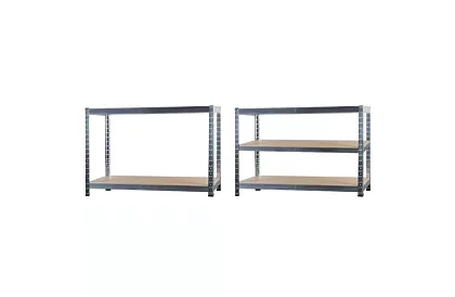 Skladový regál – 5 políc – 220 × 100 × 45 cm