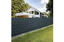 Stínící páska na plot antracit - panelová 700 g/m2 - 19 cm × 26 m