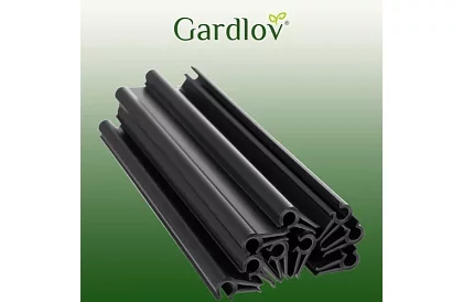 Klipy na plotové pásky – 10 ks – antracit