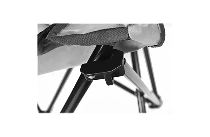 Skladacie rybárske kreslo – šedé kempingové kreslo