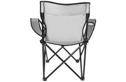 Skladacie rybárske kreslo – šedé kempingové kreslo