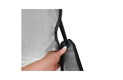 Skladacie rybárske kreslo – šedé kempingové kreslo