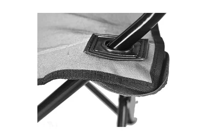 Skladacie rybárske kreslo – šedé kempingové kreslo