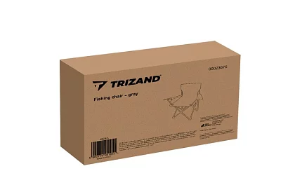 Skladacie rybárske kreslo – šedé kempingové kreslo